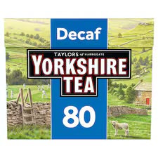 Yorkshire Decaffeinated 80 Teabags