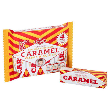 Tunnock’s caramel wafer biscuits