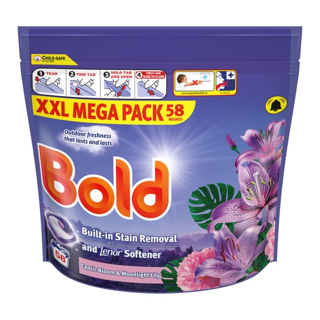Bold Pods Washing Capsules Exotic Bloom 58w