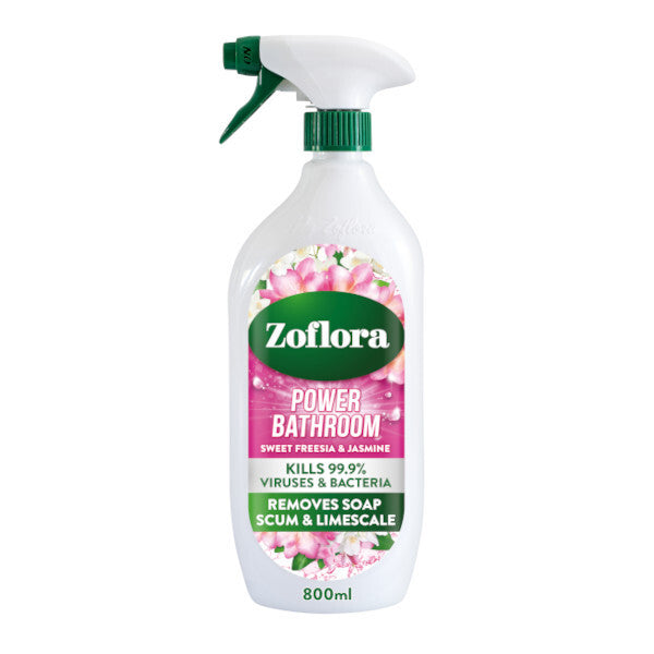 Zoflora Sweet Freesia & Jasmine Power Bathroom Cleaner 800ml